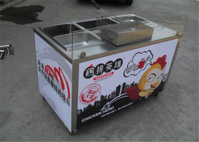 China Humburger Mobile Food Kiosk , Food Mobile Carts Large Fryer for sale