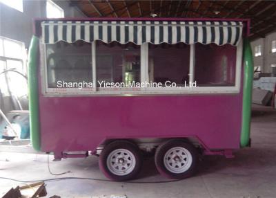 China Outdoor Fast Food Catering Trailers Mobile Kitchen Cart With Kitchen Equipments for sale