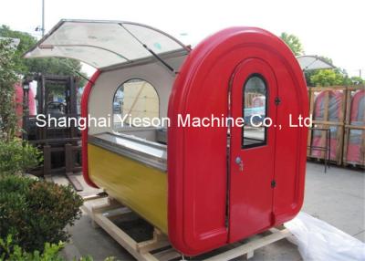 China Stainless Steel Food Cart Push Bar Street Vending Kiosk On Four Small Wheels for sale