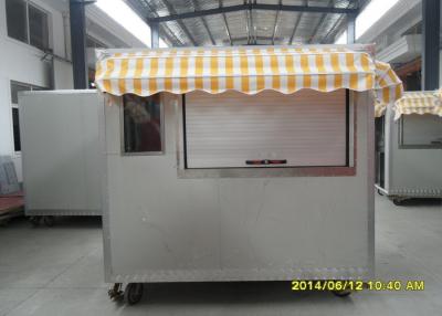 China Outdoor Coffee Kiosk Street Coffee van With Colorful Awning for sale