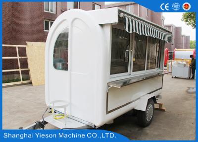 China Steel Ice Cream Mobile Food Trailers Food Vending Carts For Chips for sale