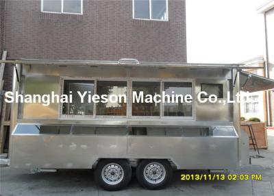 China CE Approved Food Concession Trailers Fast Mobile Food Vans Stall for sale