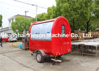 China ISO9001 CE Mobile Kitchen Concession Trailer Strong Structure Ice Cream Food Cart for sale