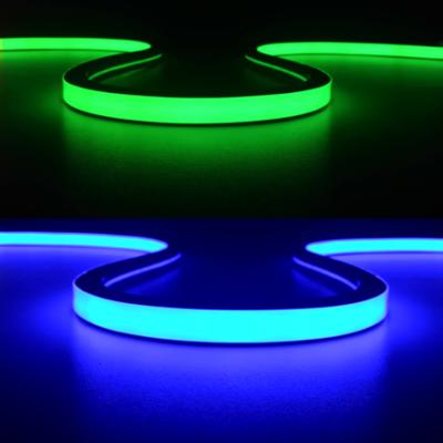 China Building Guangzhou MATT DC24V LED Flex Rope Neon Light For Indoor Outdoor Use Color Blue for sale