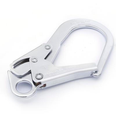 China Heavy Industry Custom 25kn Carabiner Rope Spring Rebar Hook Zinc Alloy Perforated Steel Snaphooks 18005 for sale