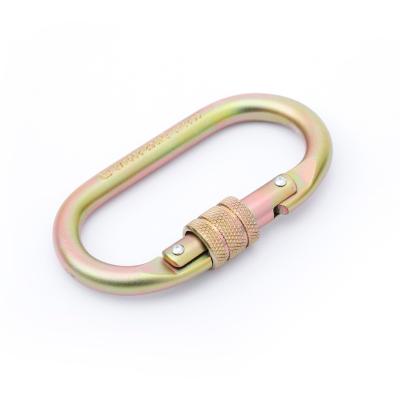 China Heavy Industry 2201 Custom Factory Heavy Duty Steel Carabiners Hook 25kn for sale