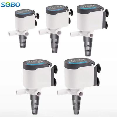 China 2022 Stocked Aquarium of SOBO New Design Upgraded Version 3 white of 1 series submersible water filter pump power head for sale