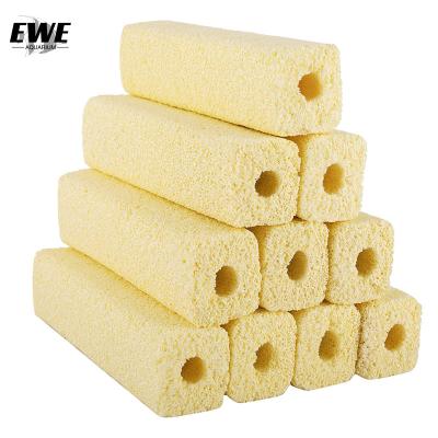 China Large Plastic SHEEP Aquarium Filter Media , Bio Ceramic Material Yellow Bacteria House For Fish Tank for sale