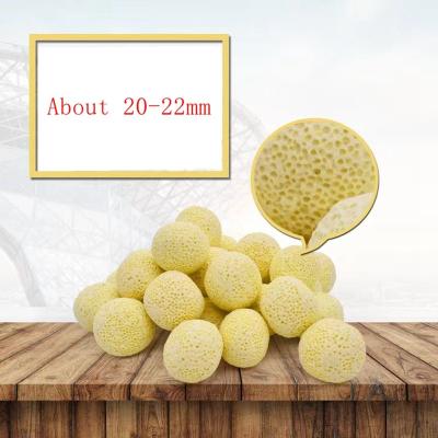 China Plastic Yellow Porous Balls Media Balls Ceramic Bio Filter Aquarium Ball Material for Freshwater, Saltwater Aquarium Fish Tank and Koi Pond for sale