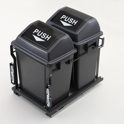 China 20L Price Factory Two Box Plastic Bin Plastic Bin Kitchen for sale