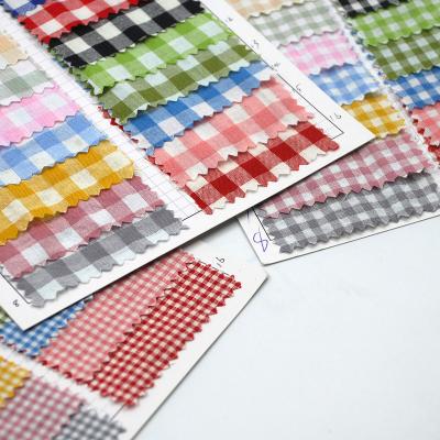 China Wholesale Shrink-Resistant Stock Yarn Dyed TC Check Plaid Fabric For Shirt Fabric for sale