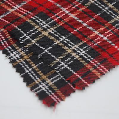 China Factory Price School Uniform Shrink-Resistant Wholesale Japanese 100% Polyester Yarn Dyed Fabric Twill Check Plaid For Shirt Skirt for sale