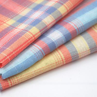 China Fashion Cotton Plaid Yarn-Dyed School Uniform Shirting Shrink-Resistant Checked Twill Check Fabric for sale