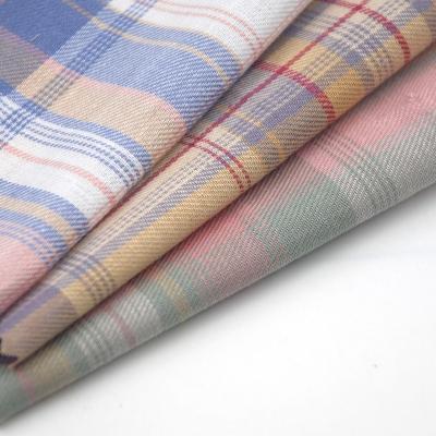 China New Product Shrink-Resistant Cotton Yarn Dyed Checked Textile Blue Shirt Checks JK Pattern Fabric for sale