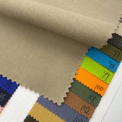 China Wholesale Price Shrink-Resistant Dye Pants Customized Plain 100% Khaki Color Cotton Canvas Fabric For Bags for sale