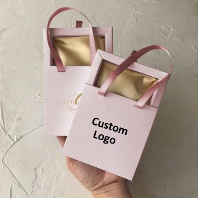 China Newest Custom Logo Personalized Packaging Pouch Paper Slide Cardboard Jewelry Box Packaging For Necklace Bracelet Ring for sale