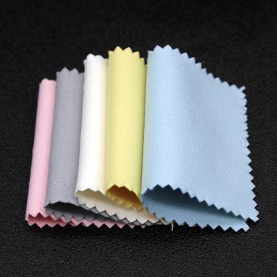 China Luxury Goods Customized Gold Silver Jewelry Microfiber Anti Tarnish Cleaning Polishing Cloth For Jewelry With Logo for sale