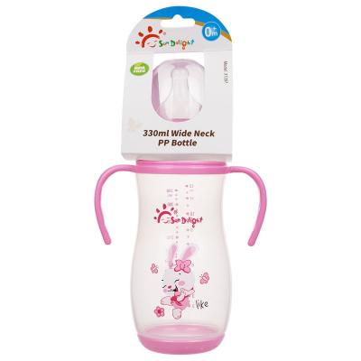 Chine Biberon de double de la poignée pp 12oz 330ml de cou bébé large d'arc à vendre