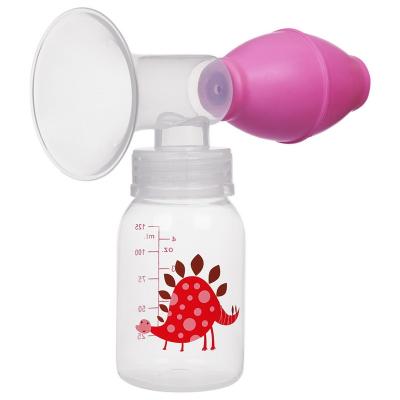 China PP Latex BPA Free Manual Breast Pump With Bottle for sale