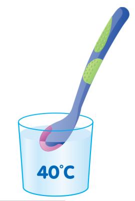 Китай Temperature Sensitive TPE Soft Tip Baby Feeding Spoon продается