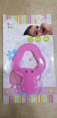 Chine Fraise sûre bébé Teether en caoutchouc de silicone de 3 mois à vendre