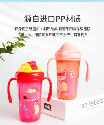 中国 （二重ハンドルが付いている新しい） 300ml PPの赤ん坊のわらのコップ 販売のため