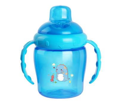 China (DE NIEUWE) KOP VAN 225ML PP SIPPY MET DUBBELE NON-SPILL HANDVATTEN Te koop