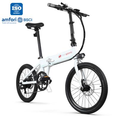 China Aluminum Alloy EU Stock 250W CITY Electric Bicycle 10.4AH 7 Speed ​​Adult Folding Electric Bike for sale