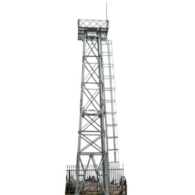 China Monitoring System Lookout Watchtower Monitoring Monopole Tower Meteorological Monitoring Tower for sale