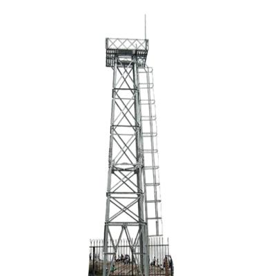 China High-Rise Building Monitoring Observation Tower 100M Galvanized Monitoring Tower Angular for sale