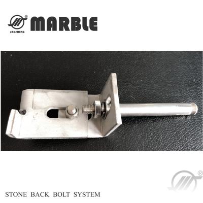 China Natural Mateiral Factory Customized Type Marlbe Bracket For Stone Wall Fixing Back Bolt Pendant System for sale