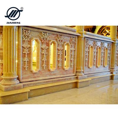 China Solid Chinese White Solid Marble Column House Pillars House Door Pillar Design for sale