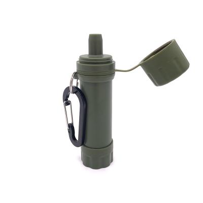 China Small Outdoor Water Purifier Straw Drinking Water Emergency Filter Kettle Outlet Filter Water Straw K-W31 for sale