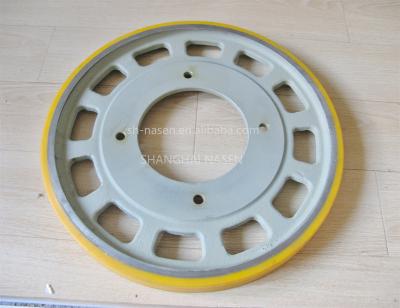 China Modern Fujitec Escalator Handrail Friction Wheel 440*36*250 for sale