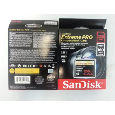 China SDCFXPS-256G-X46 SanDisk Pro CompactFlash R160/W150 256G Plastic Extreme CF Memory Card for sale