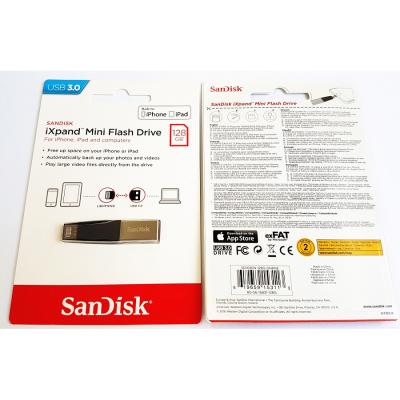 China SDIX40N-128G-GN6NE SanDisk SDIX40N-128G-GN6NE Mini Flash Drive Stick OTG USB 3.0 Plastic and Metal for iPhone iPad 128G for sale