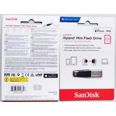 China SDIX40N-256G-GN6NE SanDisk SDIX40N-256G-GN6NE Mini Flash Drive Stick OTG USB 3.0 Plastic and Metal for iPhone iPad 256G for sale