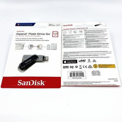 China Plastic and Metal iXpand Flash Drive SDIX60N-128G-GN6NE SanDisk Go USB 3.0 for iPhone iPad 128G for sale