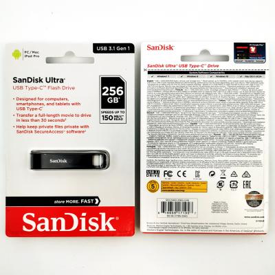 China Type-c Plastic and Metal USB Flash Drive SDCZ460-256G-G46 SanDisk Ultra USB 3.1 150MB/s 256G for sale