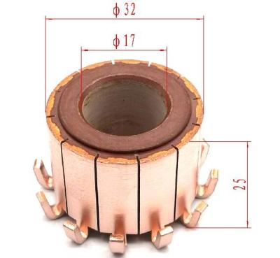 China DC Deep Water Pump OD32* ID17*H26-12 Segments Armature Collector for DC Deep Water Pump with high quality and free samples for sale