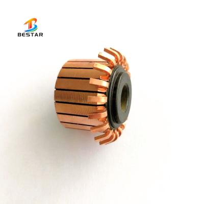 China Automobile fan motor commutator 24x8x19-20 segments hook motor armature commutator exports to South Korea for sale