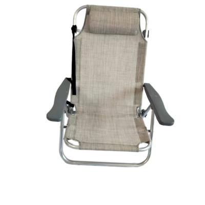 China Sale New Design Beach Armchair Wooden Frame Waterproof Lightweight Durable Material Folding Camping Chair for sale