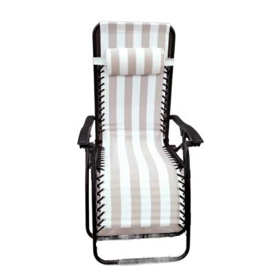 China Modern Sofa Zebra-Stripe Portable Folding Beach Chair For Adults Child Beach Chair Stripe For Outdoor Relaxing And Tanning for sale