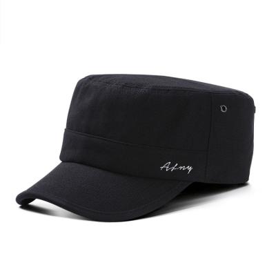 China 2019 Large Size Large Size Men's Adjustable Black Army Bone Army Flat Military Hats COMMON Hats for sale