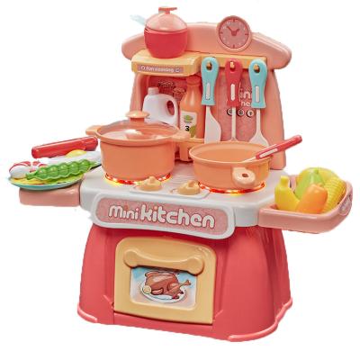 China Pretend Play Toy Set Toy Kitchen Sets Pretend To Play Happy Kids Kitchen Set Throw Toys Cooking Sets For Kid Throw for sale