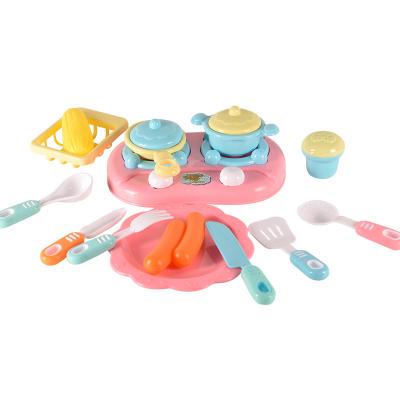 China Pretend Game Wholesales Juguetes Para los ninos Kitchen Toys Cooking Pretend Play Food Assortment Kitchen Set For Kids for sale