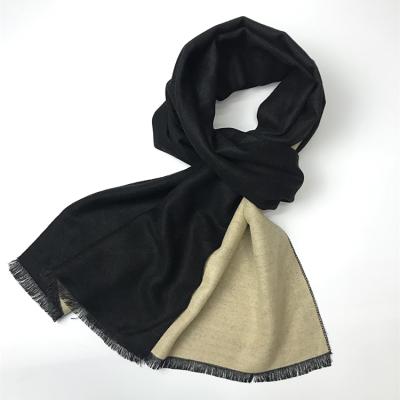 China Soft touch feeling 2022 new cashmere tending scarves with fashion soft men's warm solid color scarf shawl for sale