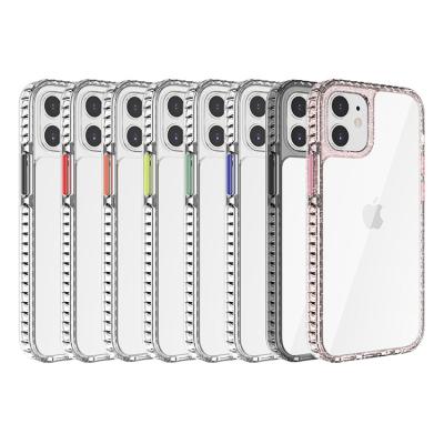 中国 Fanshion Luxury transparent soft hot sale clear shockproof phone case bumper cover for iPhone 12 Mini Pro Max funda 販売のため