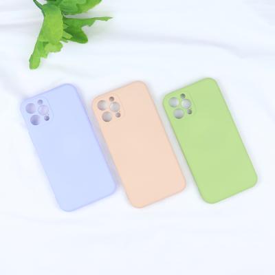 중국 Fanshion Soft Touch Silicone Camera Protector Hole Phone Case For Mini Pro XS X XR Max Waterproof Shockproof Cover iPhone 11 12 Case 판매용