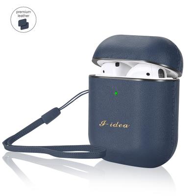 China Wholesale Hot Sale Luxury Genuine Shockproof Protective Case PU Fashion Earphone Leather Case For Airpods Te koop